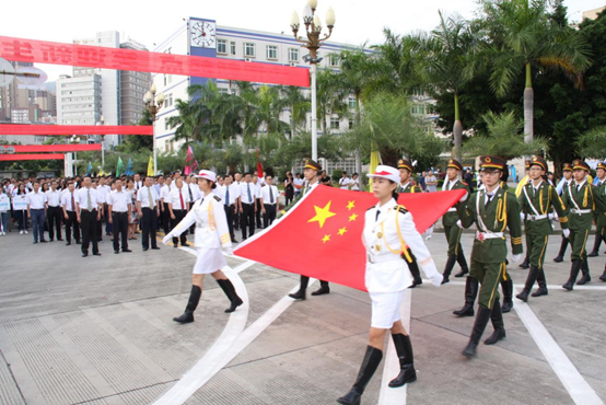 升旗仪式现场